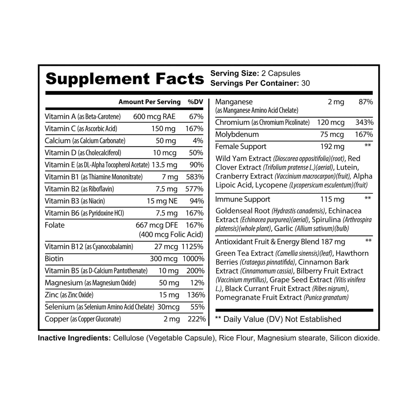 Dr Nutra Femmevita+ – Women’s Multivitamin Complex