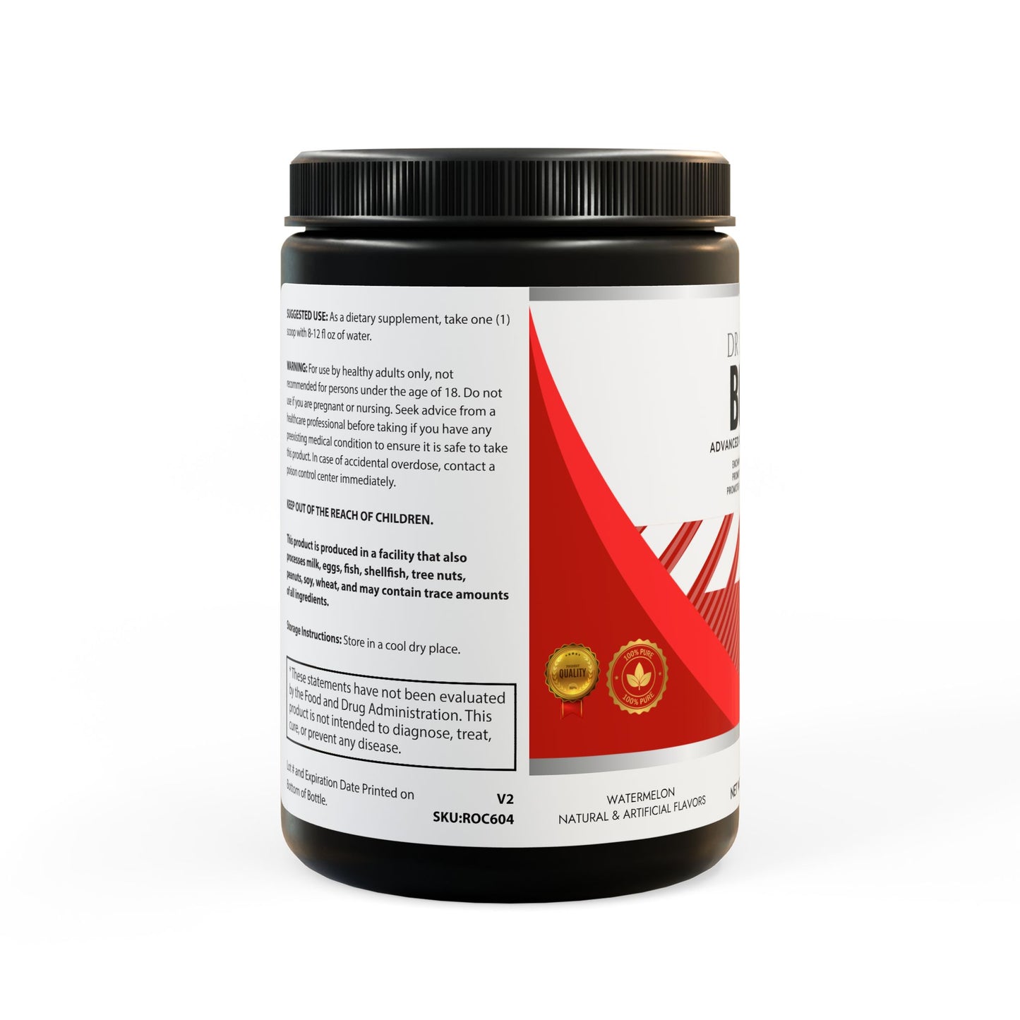 Dr Nutra BCAA Supplement Watermelon Flavor