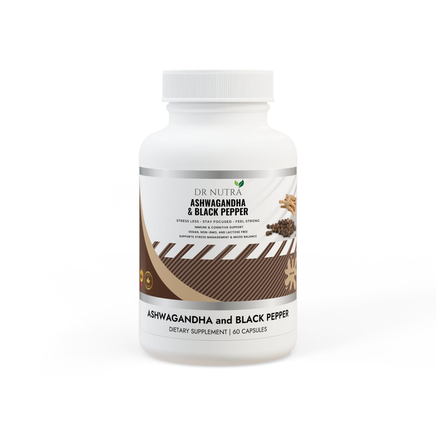 Dr Nutra Ashwagandha + Black Pepper Supplement