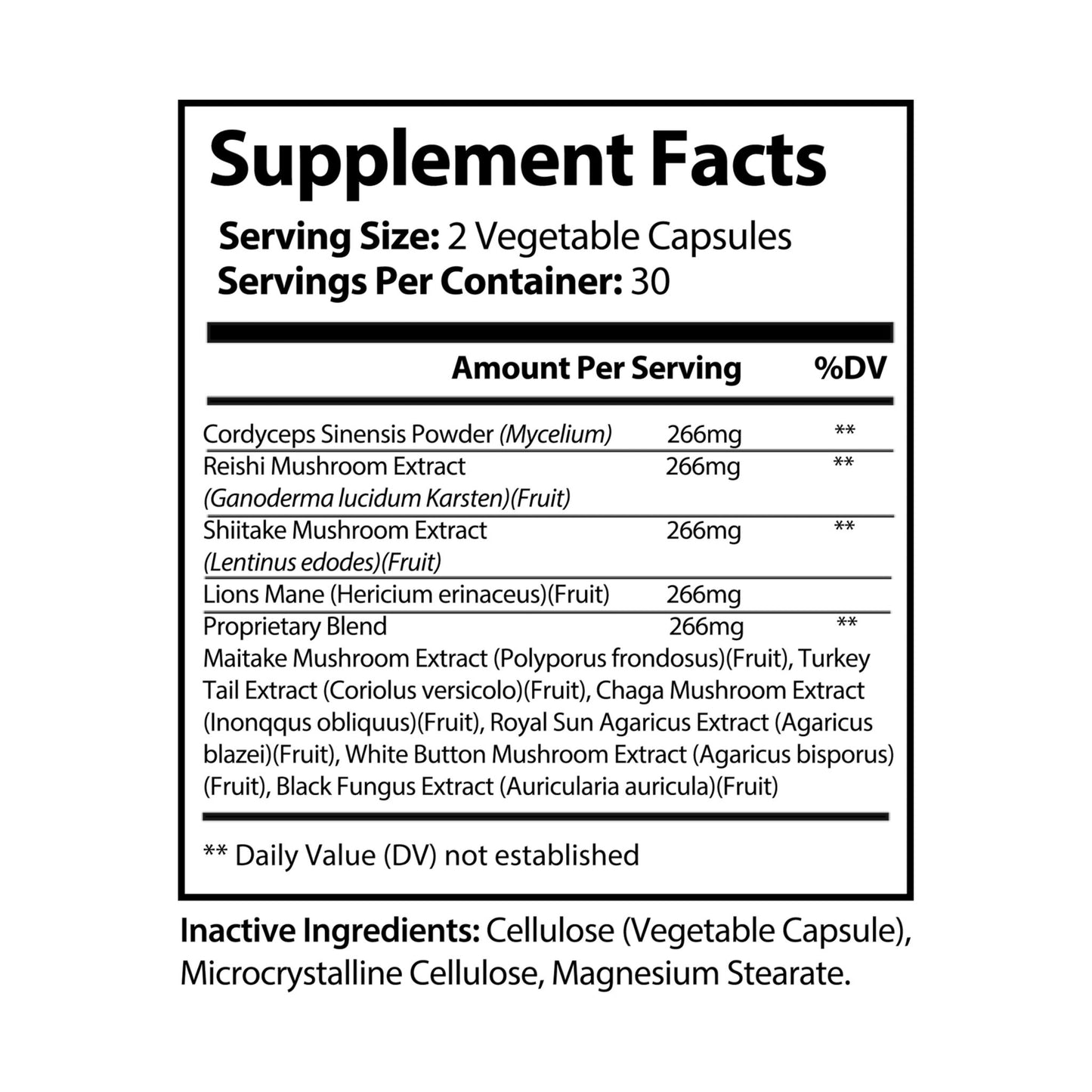 Dr Nutra Mushroom Blend Supplement