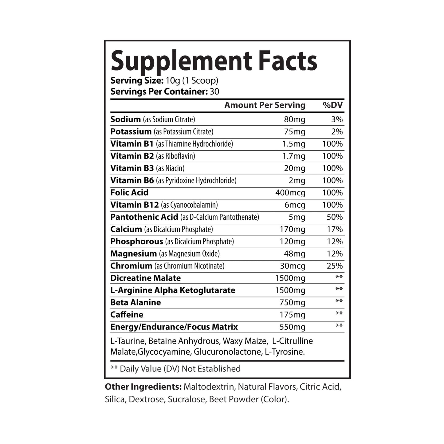 Dr Nutra Pre-Workout – Watermelon