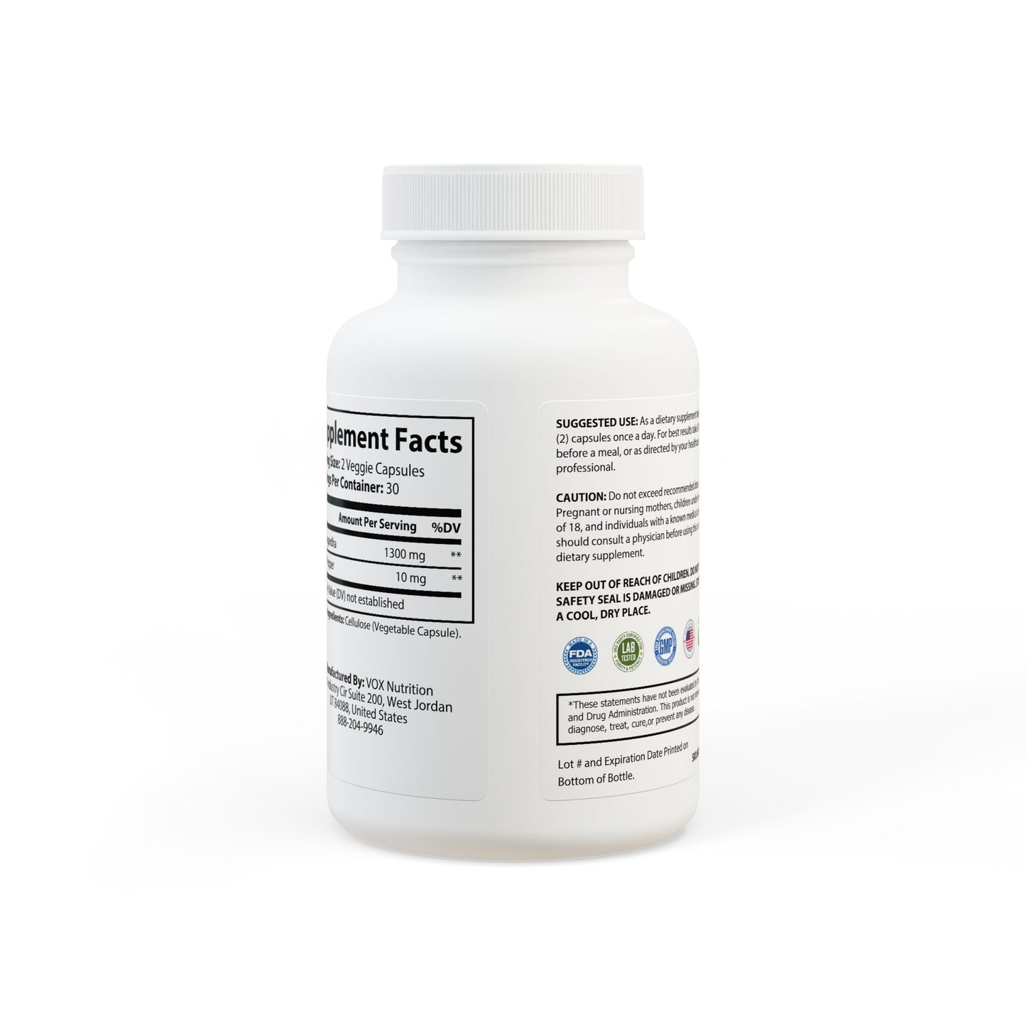 Dr Nutra Ashwagandha + Black Pepper Supplement